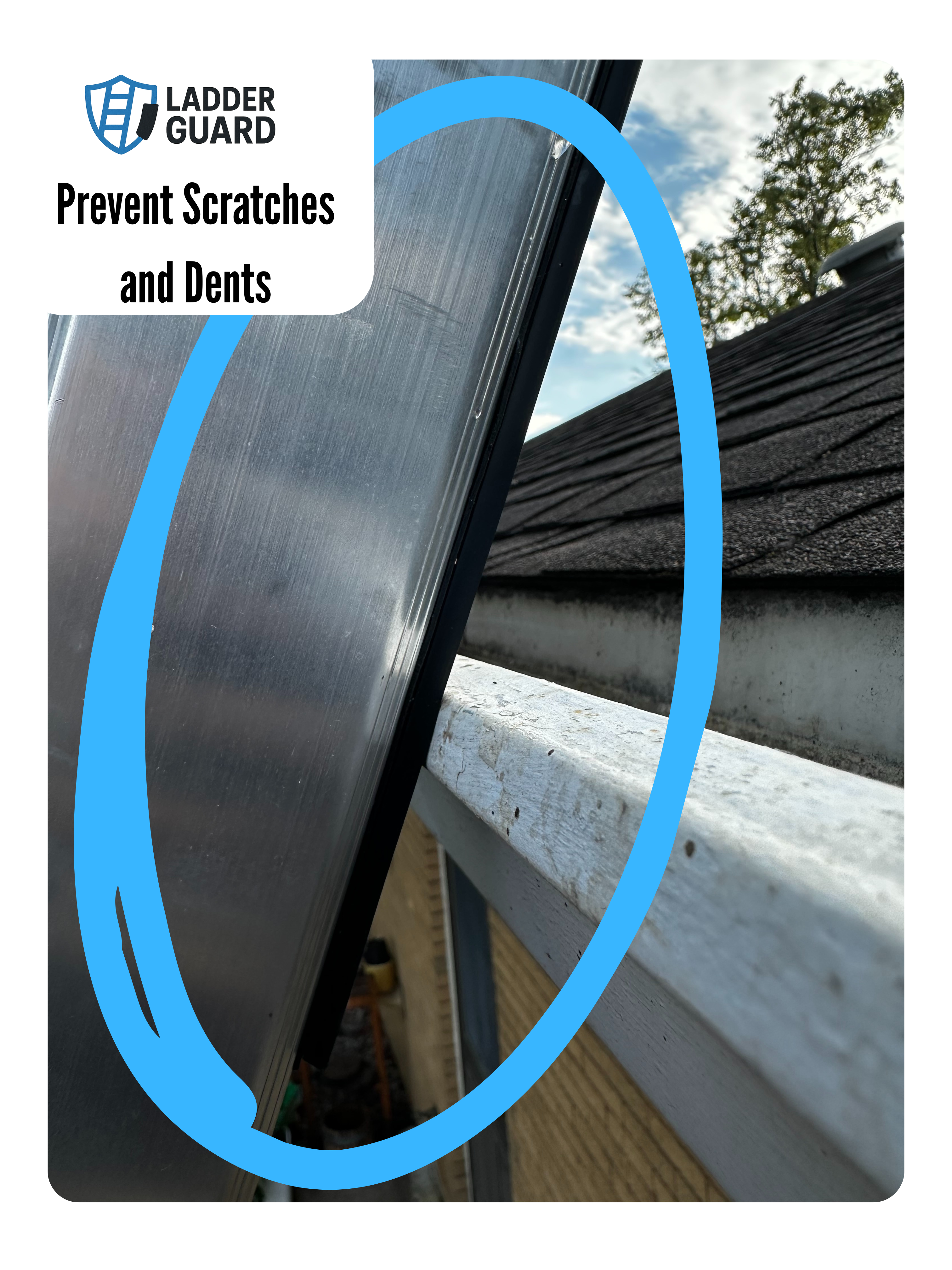 Ladder Guard - Gutter Protections Strips(2-pack)